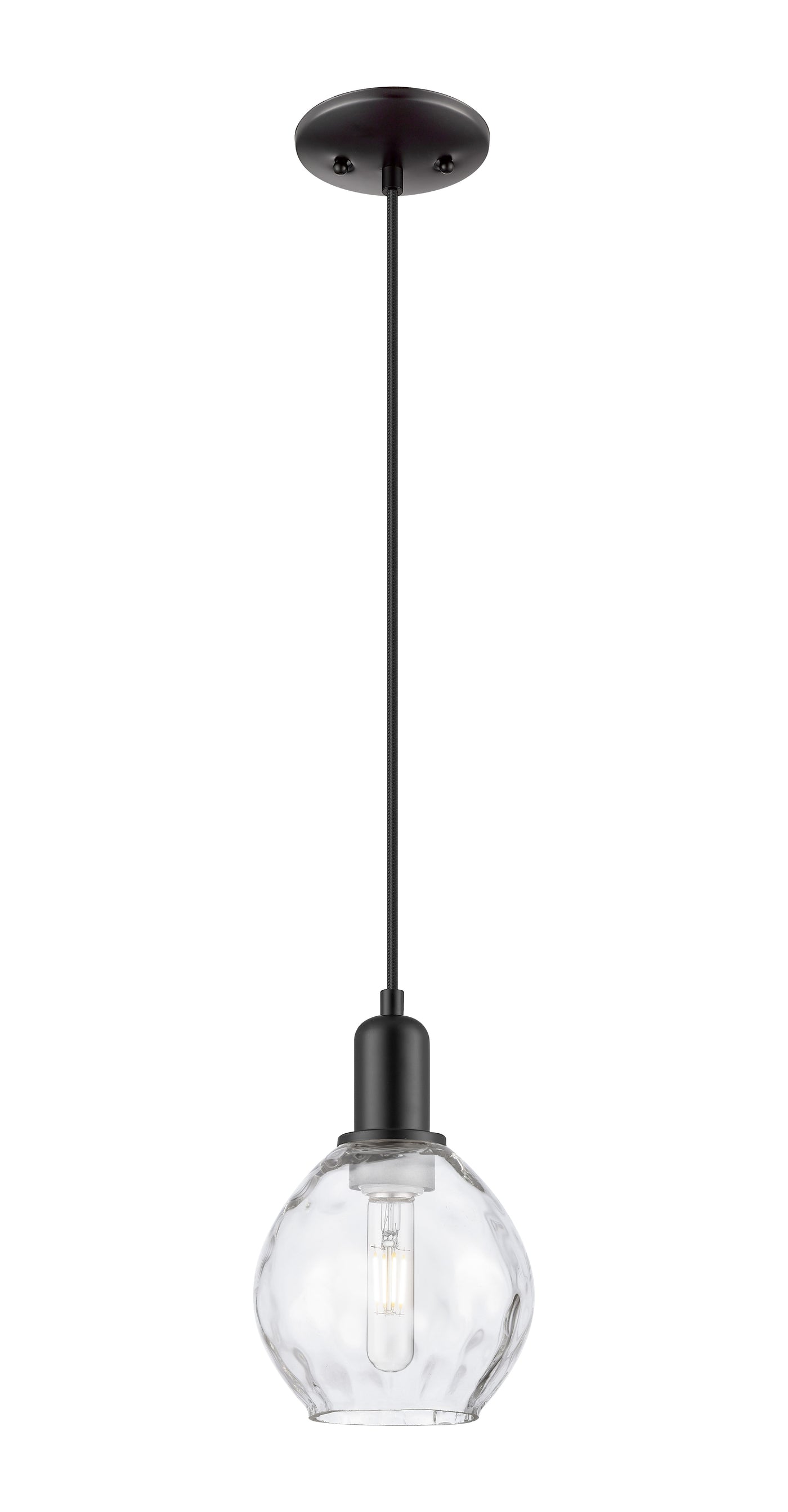 Arcadia Mini Pendant Antique Brass Glass