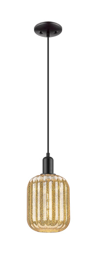 Arcadia Mini Pendant Antique Brass Glass