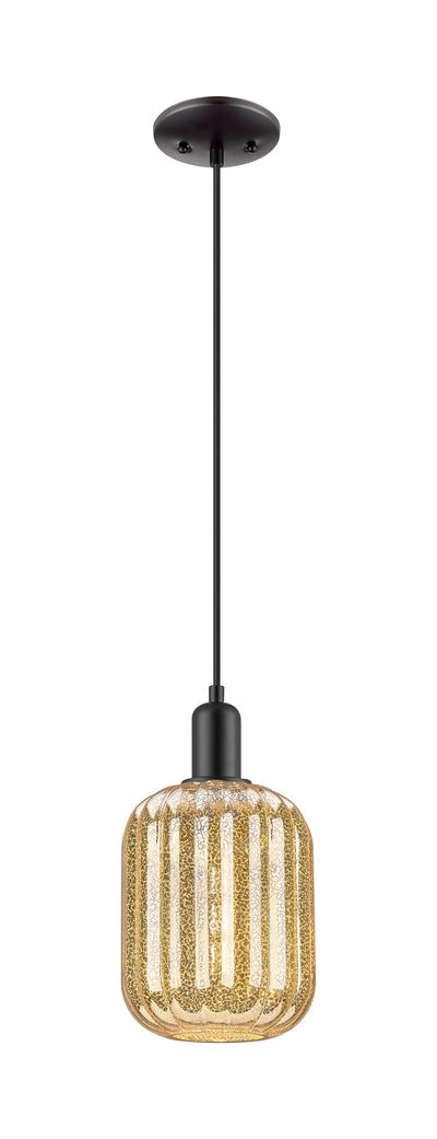 Arcadia Mini Pendant Antique Brass Glass
