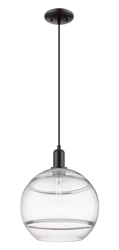 Arcadia Mini Pendant Antique Brass 12 Inch