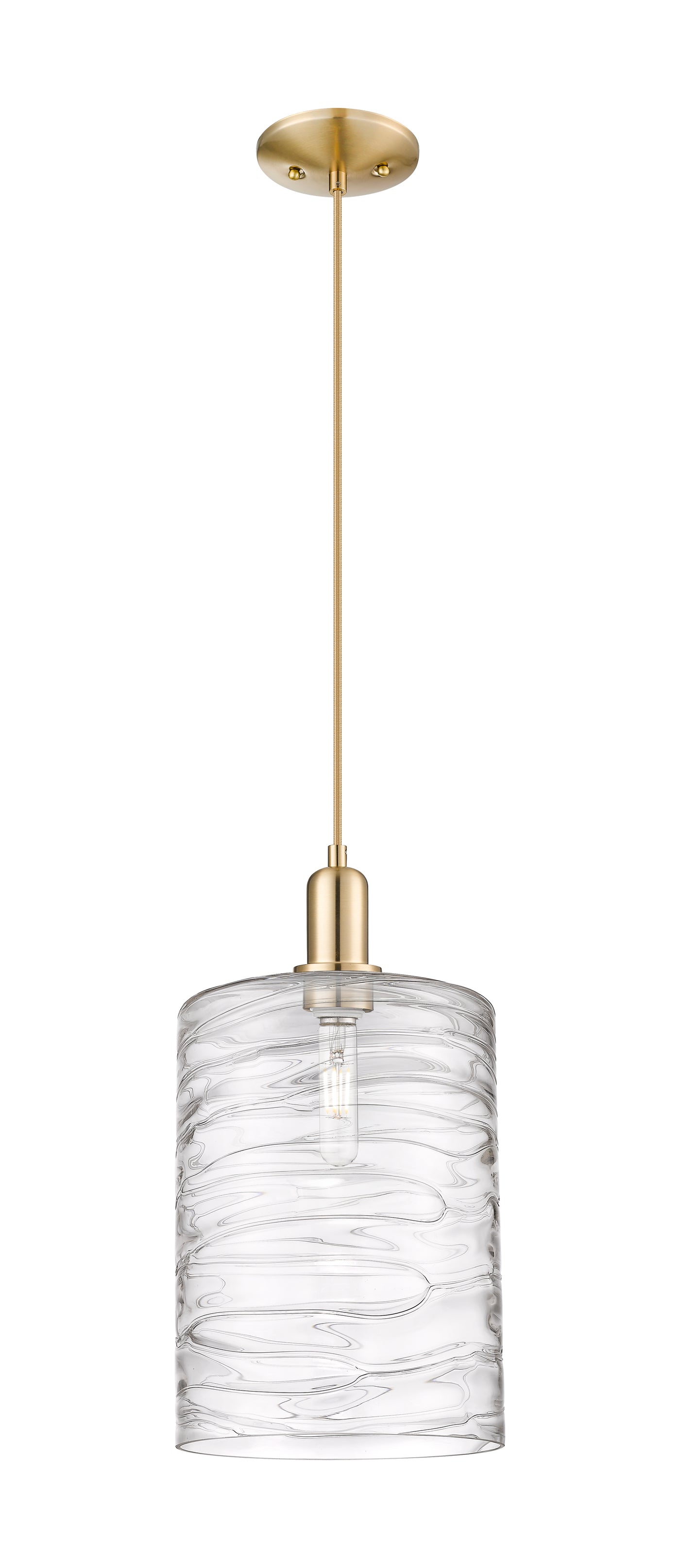 Arcadia Mini Pendant Antique Brass Glass