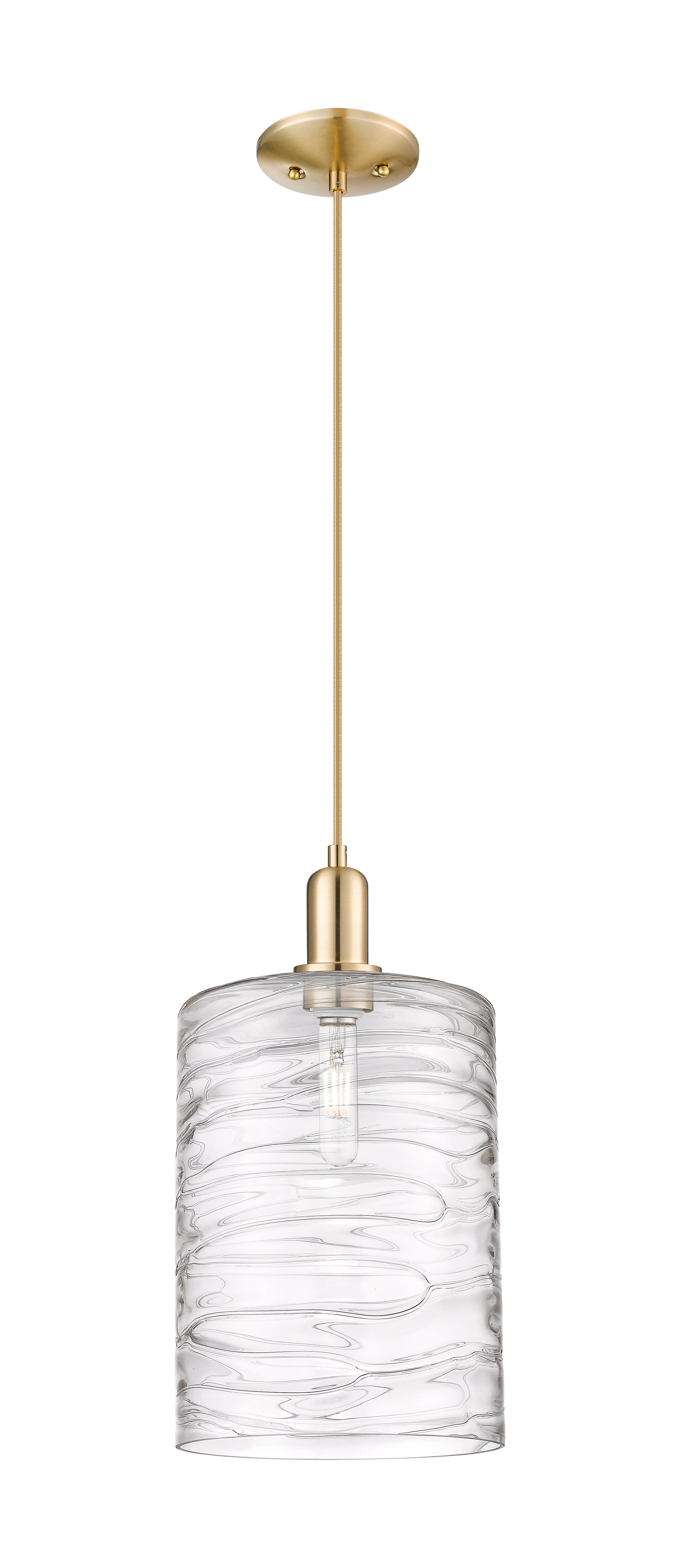 Arcadia Mini Pendant Antique Brass Glass