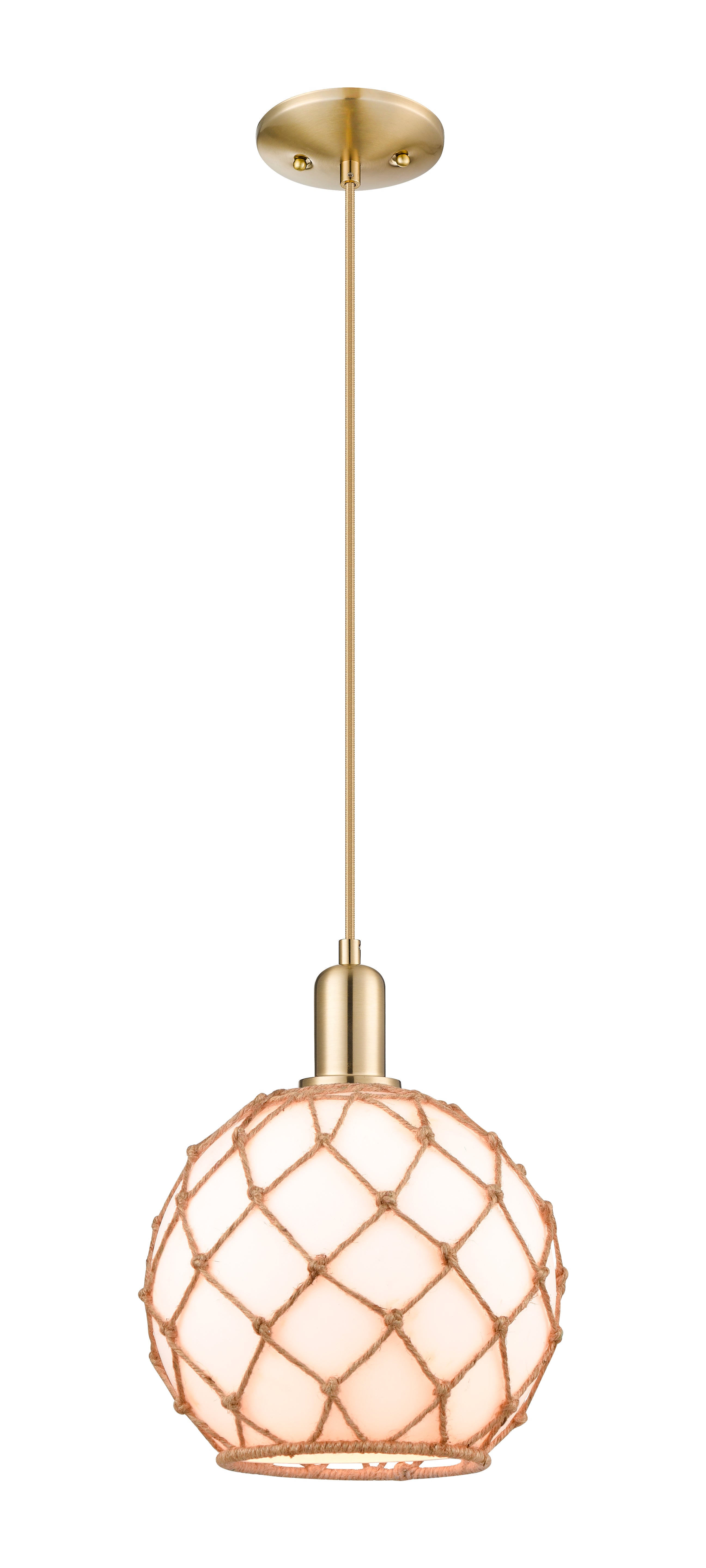 Arcadia Mini Pendant Antique Brass Cast