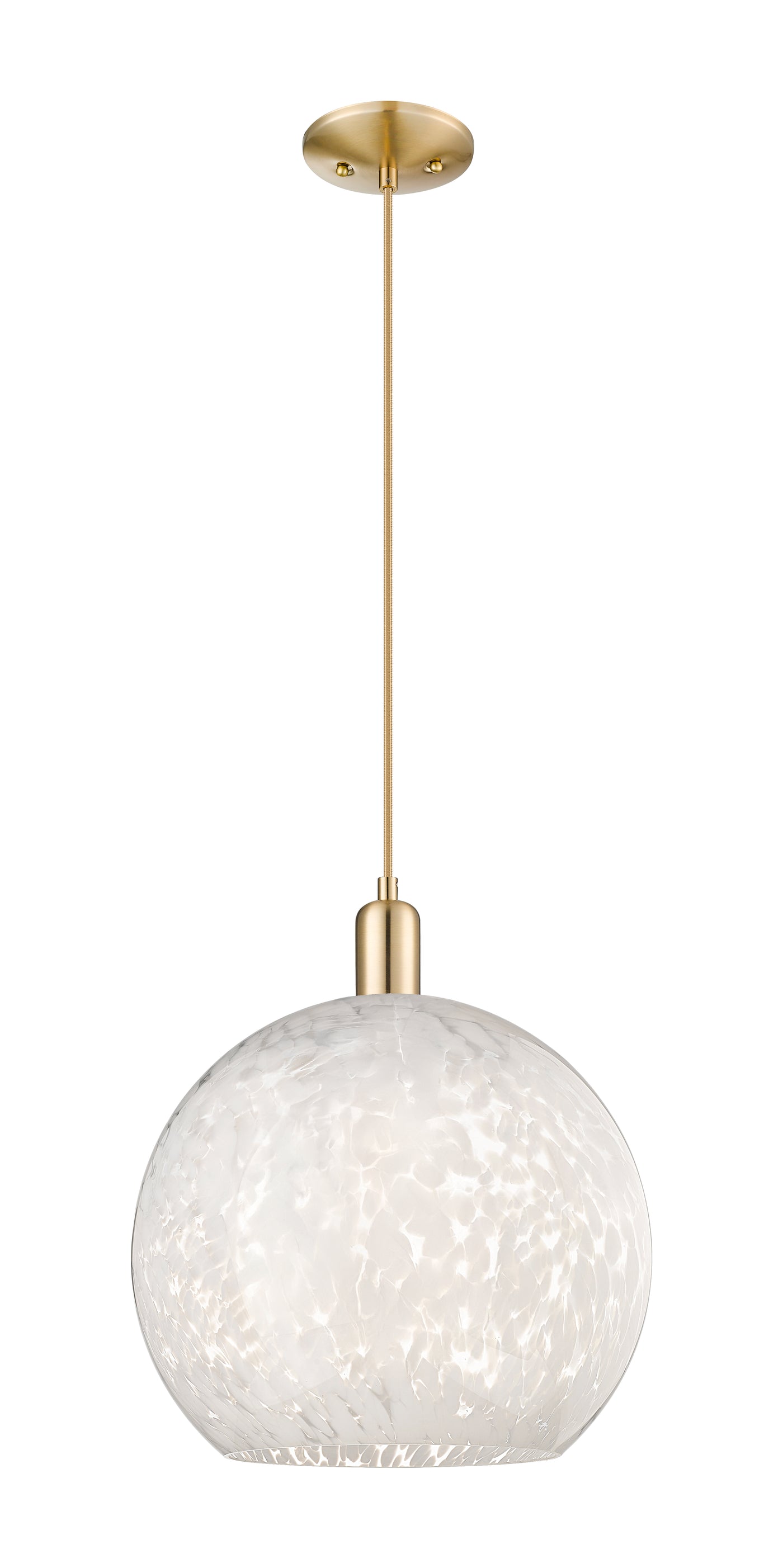 Arcadia Mini Pendant Antique Brass 13.75 Inch