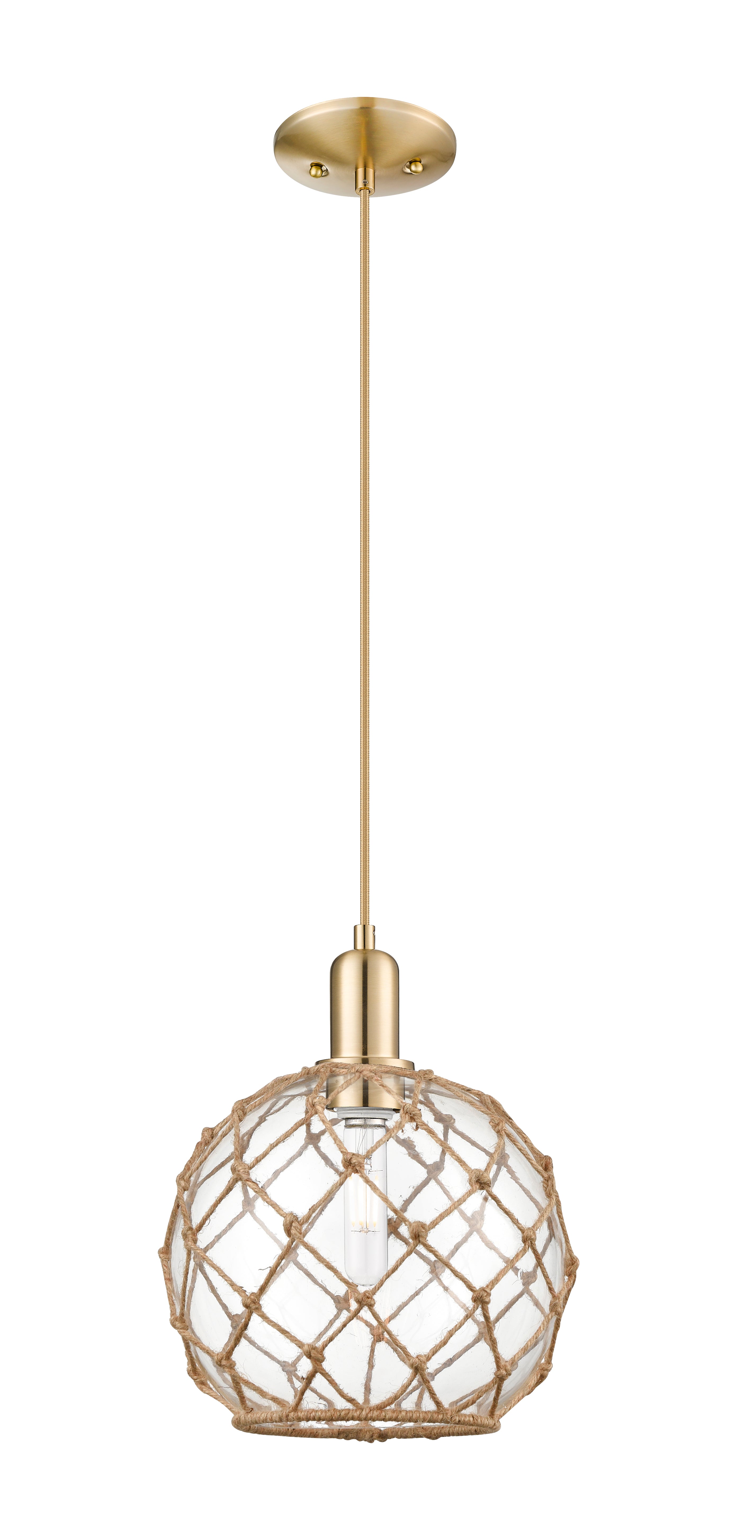 Arcadia Mini Pendant Antique Brass Cast