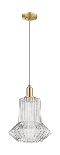 Arcadia Mini Pendant 12 Inch Antique Brass