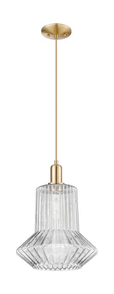 Arcadia Mini Pendant 12 Inch Antique Brass