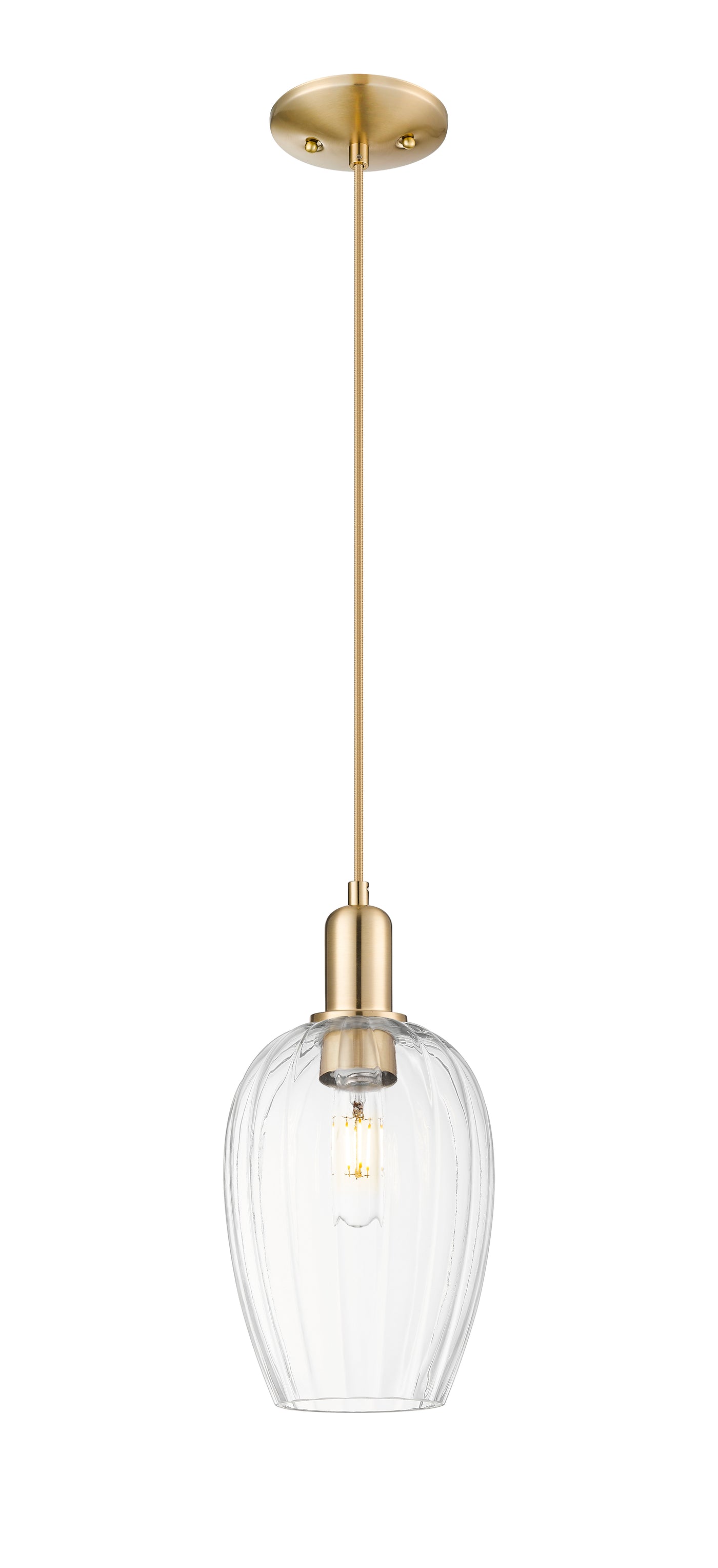Arcadia Mini Pendant Antique Brass Dimmable