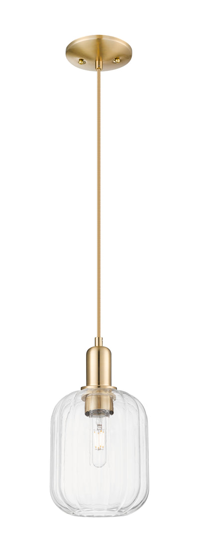 Arcadia Mini Pendant Antique Brass Glass