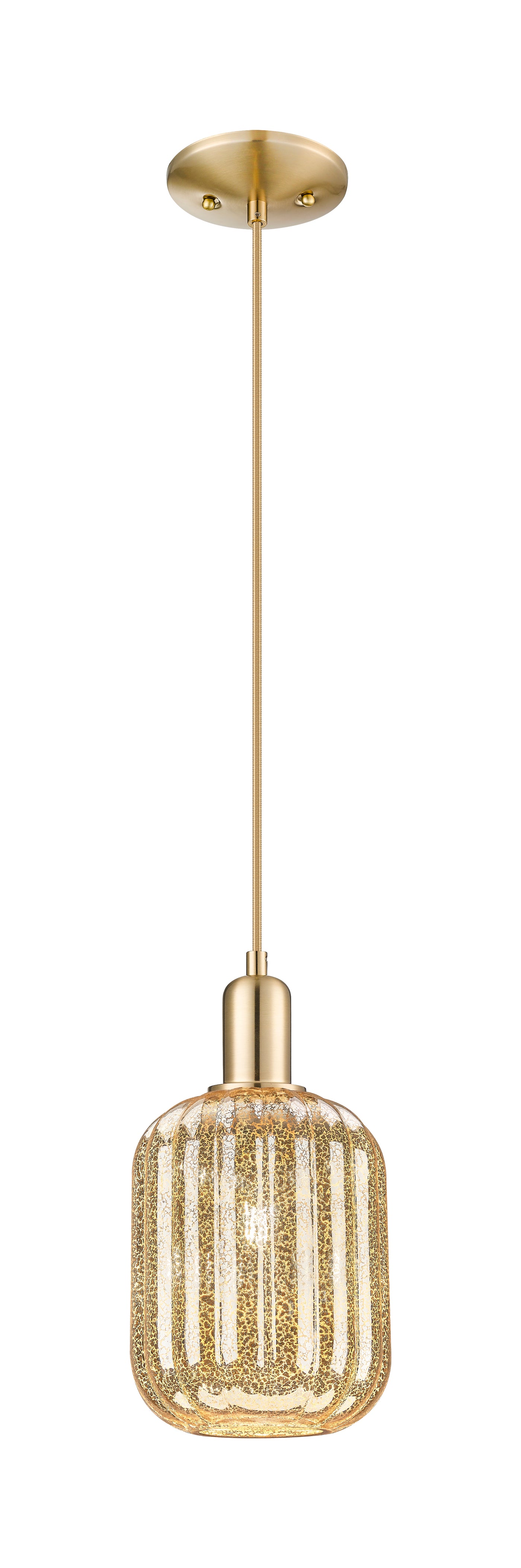 Arcadia Mini Pendant Antique Brass Glass
