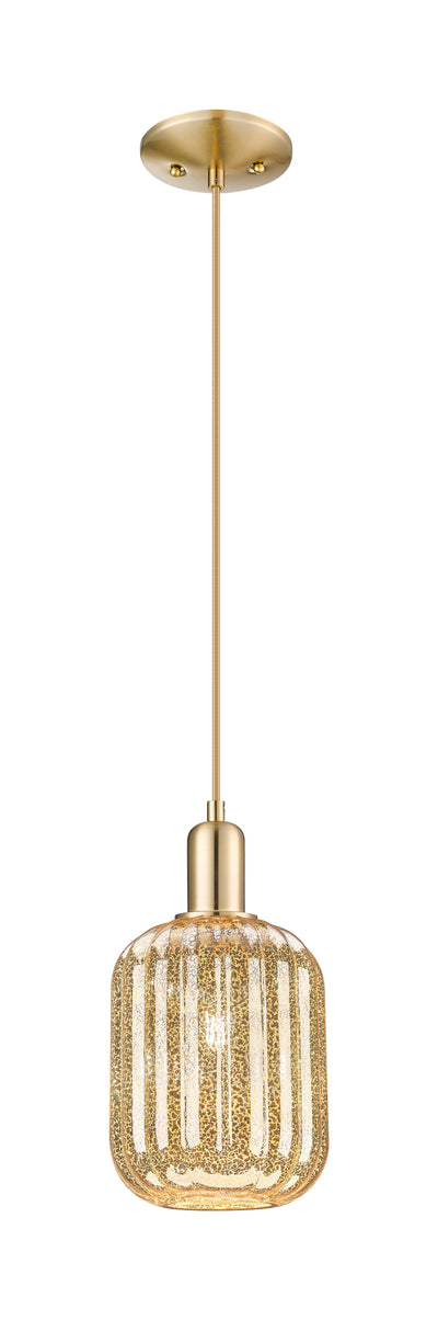 Arcadia Mini Pendant Antique Brass Glass