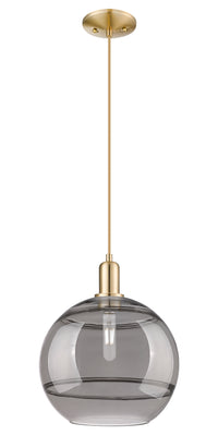Arcadia Mini Pendant Antique Brass 12 Inch