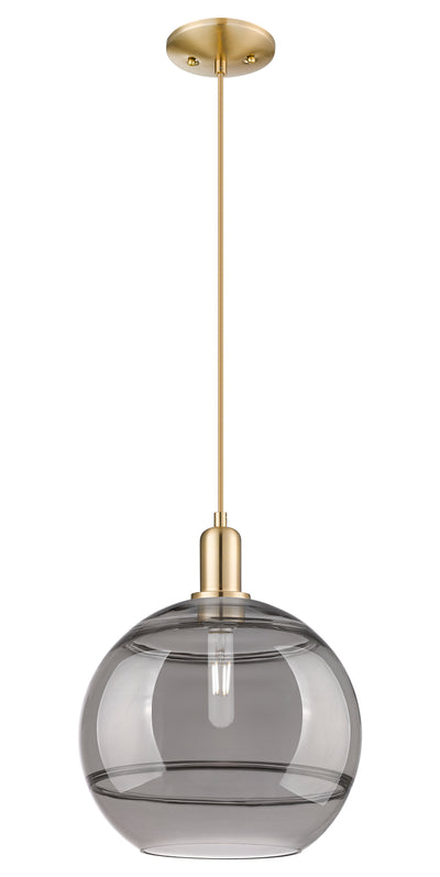 Arcadia Mini Pendant Antique Brass 12 Inch