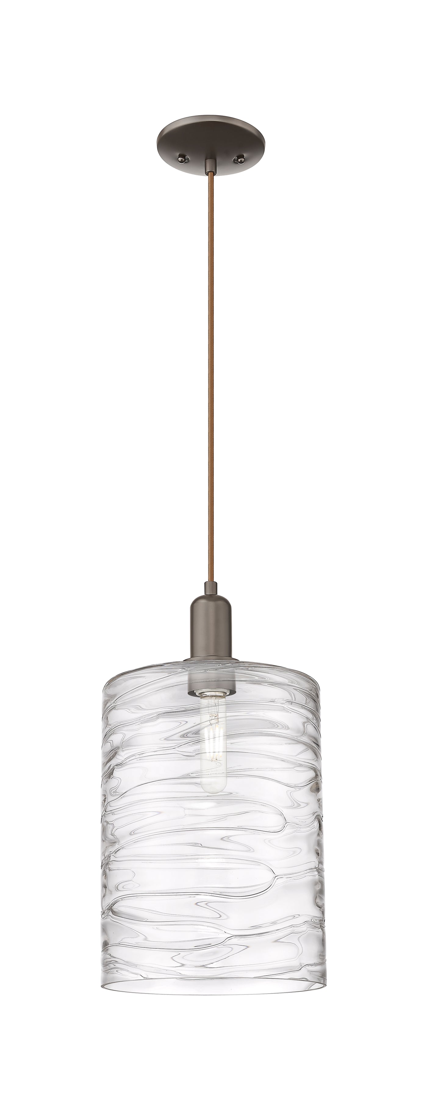 Arcadia Mini Pendant Antique Brass Glass