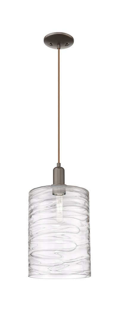 Arcadia Mini Pendant Antique Brass Glass