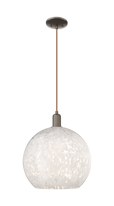 Arcadia Mini Pendant Antique Brass 13.75 Inch