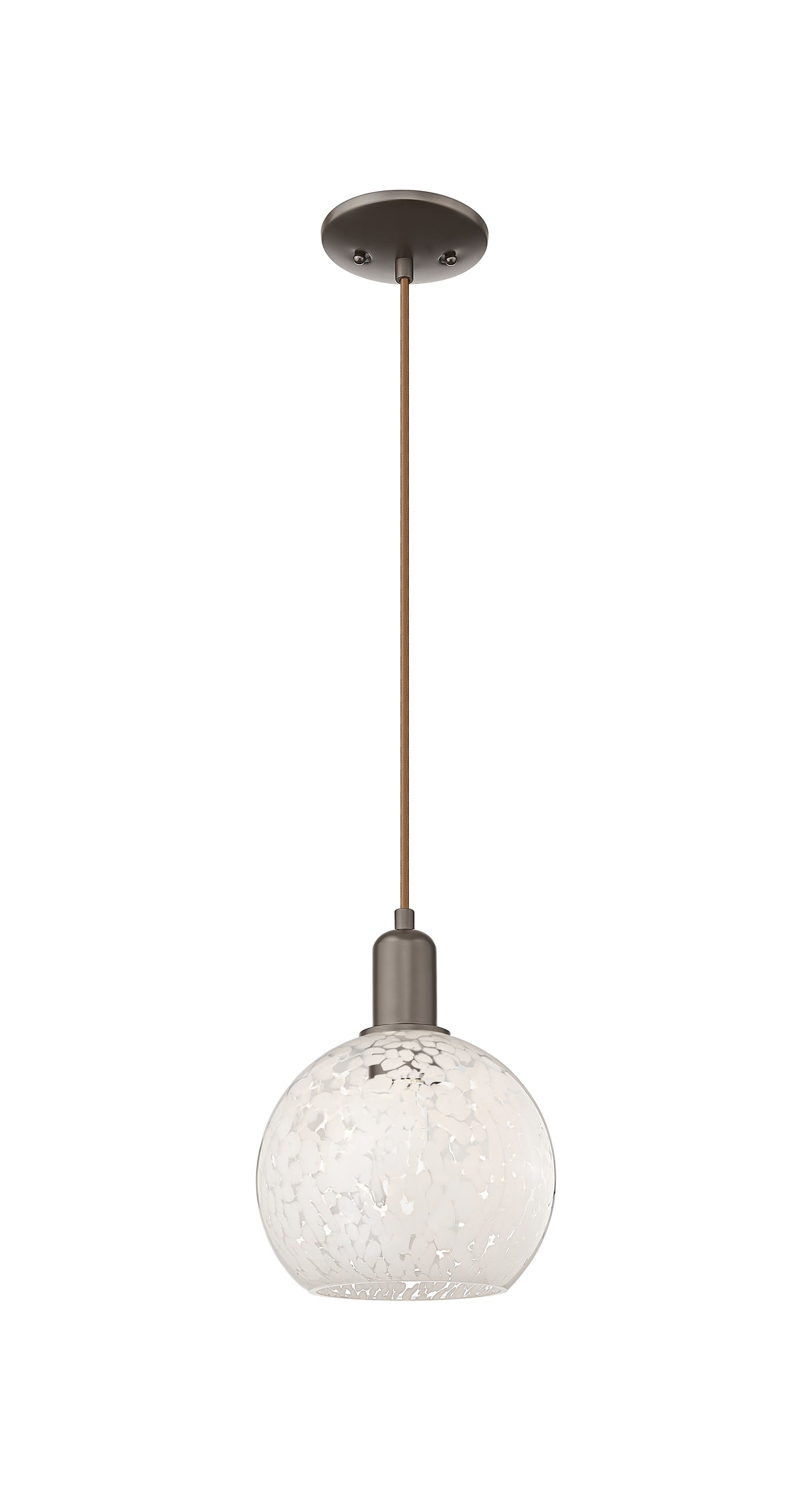 Arcadia Mini Pendant Antique Brass 8 Inch