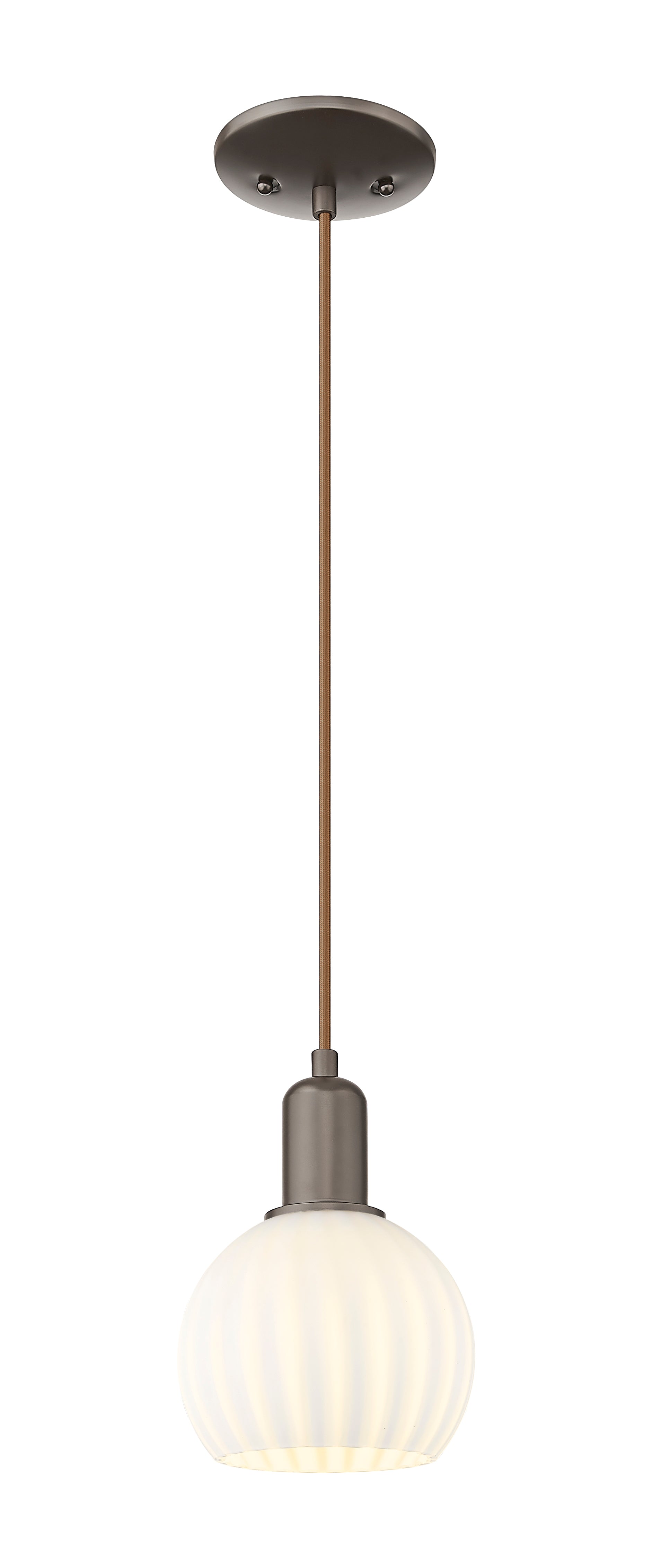 Arcadia Mini Pendant Cast Brass Antique