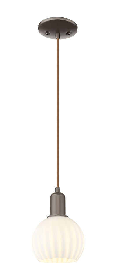 Arcadia Mini Pendant Cast Brass Antique