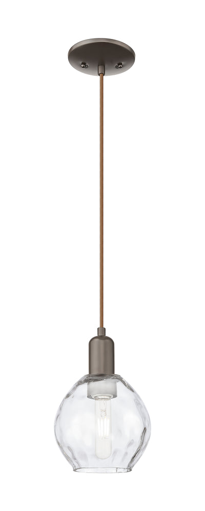 Arcadia Mini Pendant Antique Brass Glass