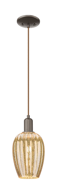 Arcadia Mini Pendant Antique Brass Dimmable