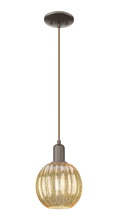 Arcadia Mini Pendant Antique Brass Finish