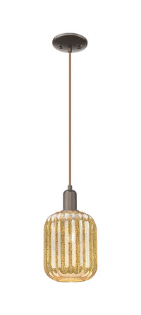 Arcadia Mini Pendant Antique Brass Glass