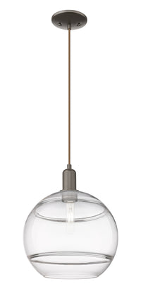 Arcadia Mini Pendant Antique Brass 12 Inch