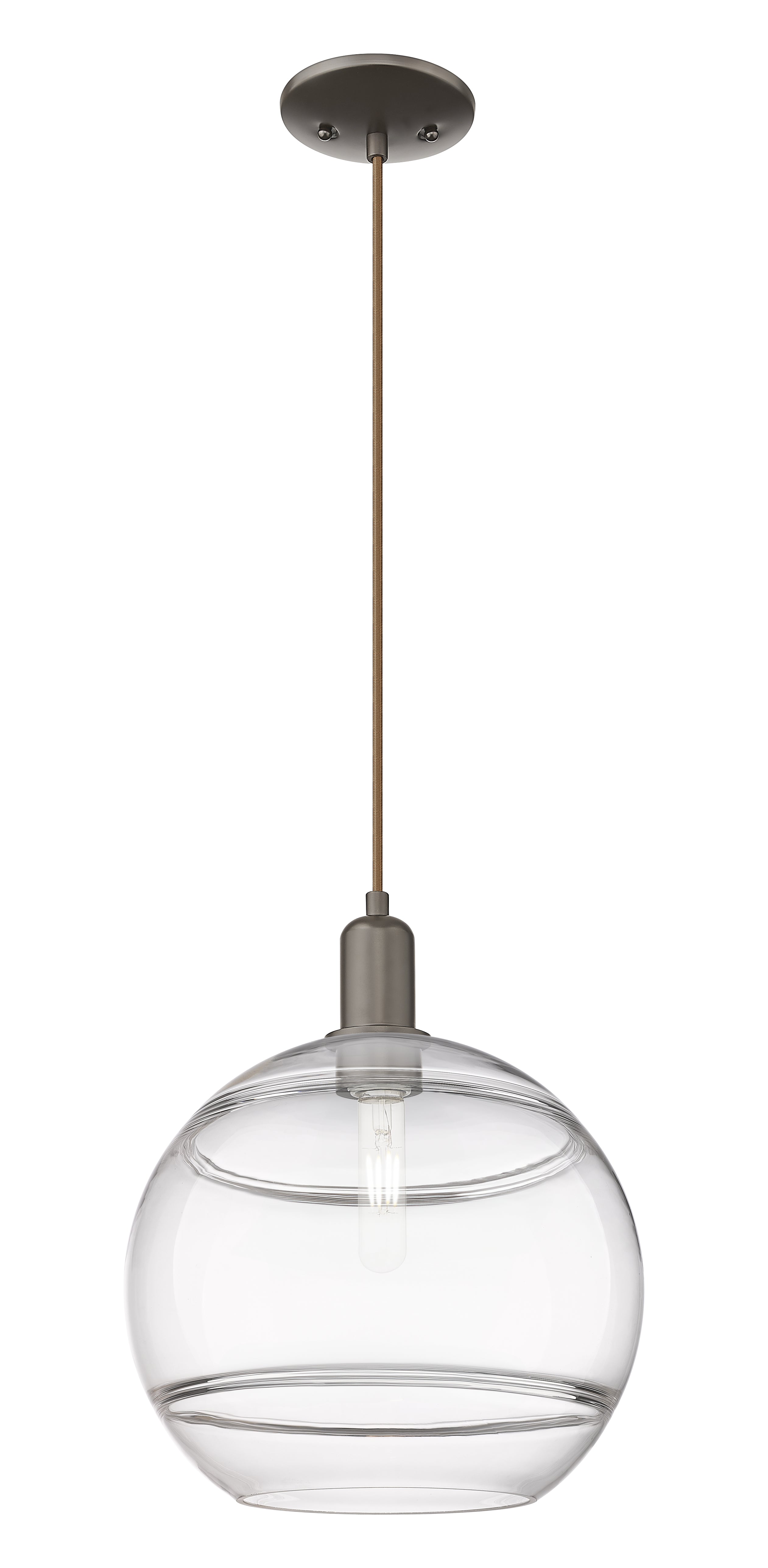 Arcadia Mini Pendant Antique Brass 12 Inch