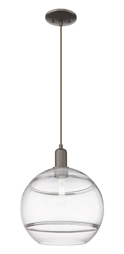 Arcadia Mini Pendant Antique Brass 12 Inch
