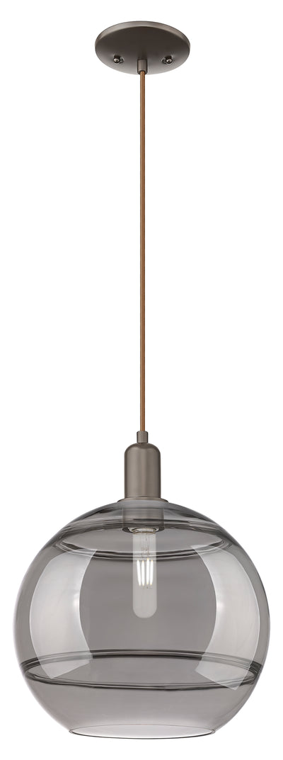 Arcadia Mini Pendant Antique Brass 12 Inch