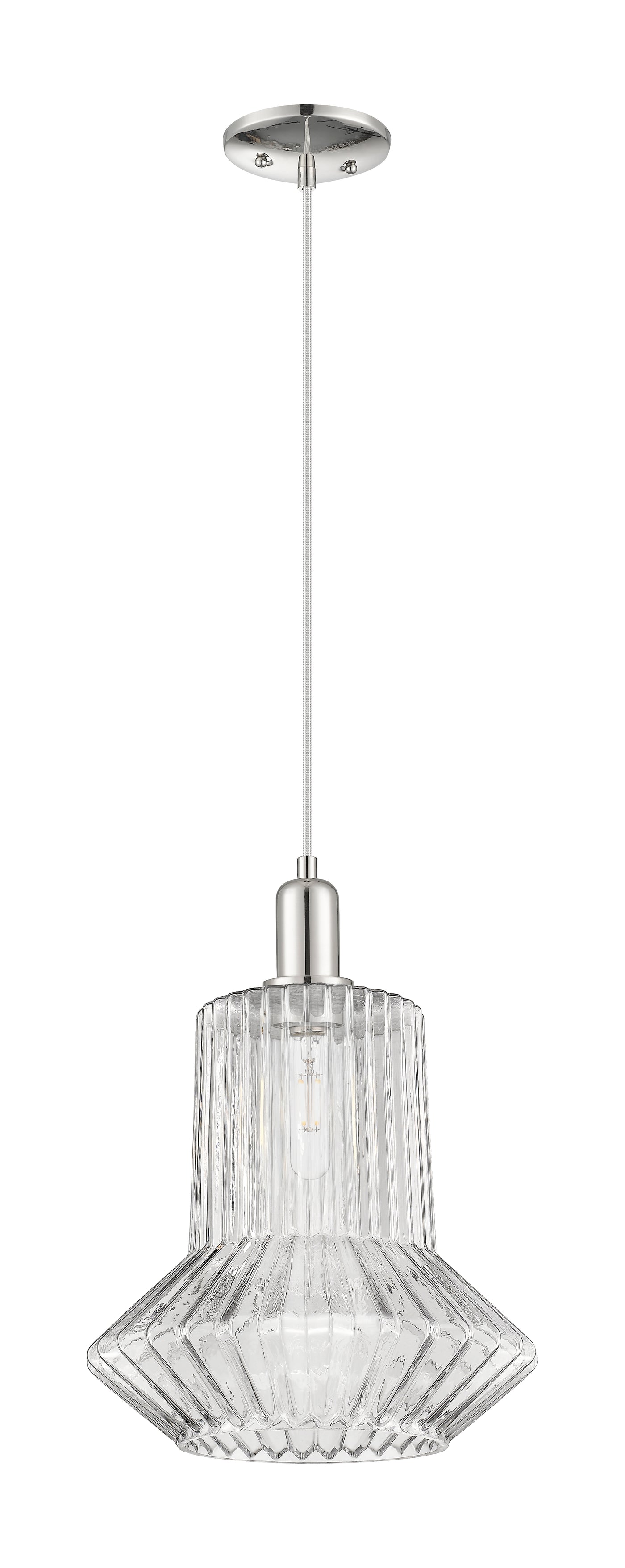 Arcadia Mini Pendant 12 Inch Antique Brass