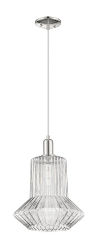 Arcadia Mini Pendant 12 Inch Antique Brass