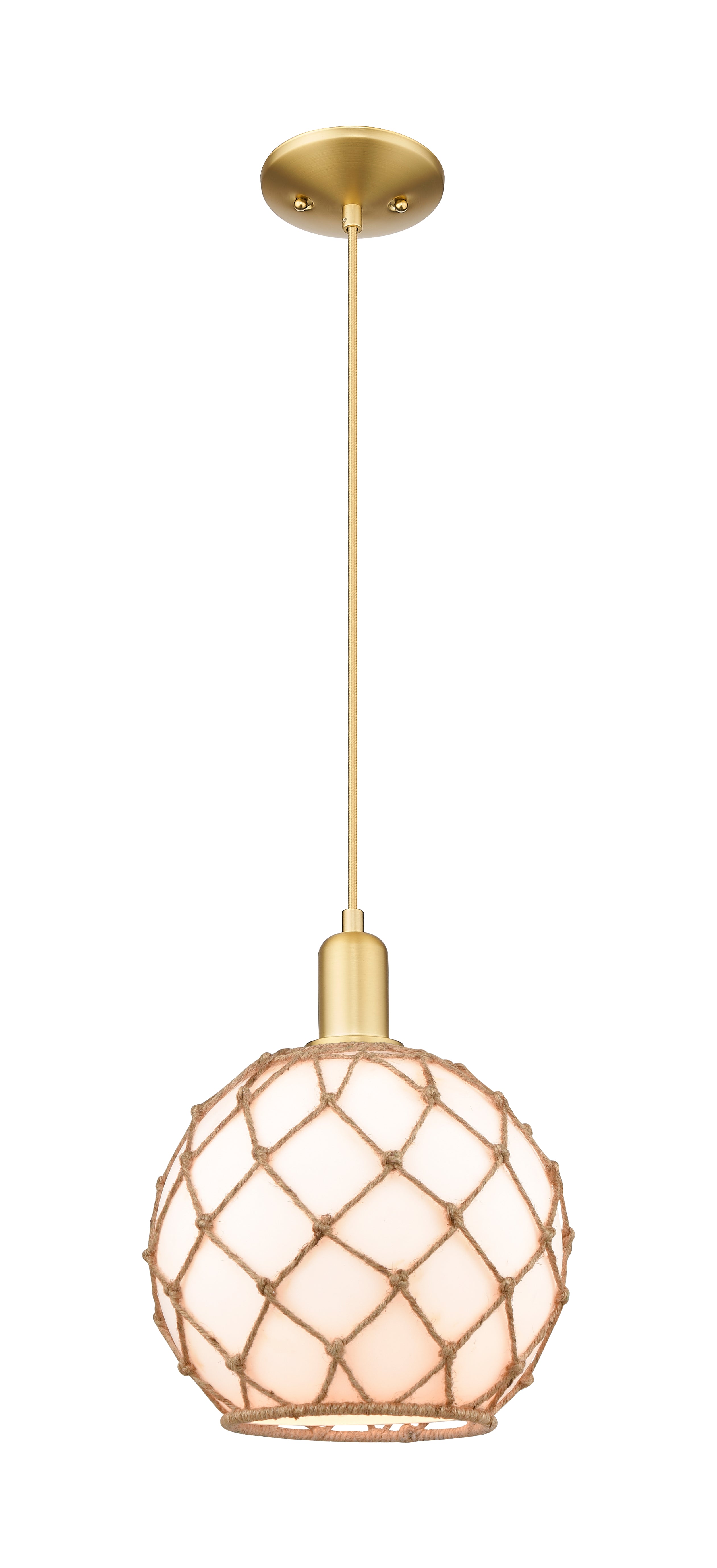 Arcadia Mini Pendant Antique Brass Cast