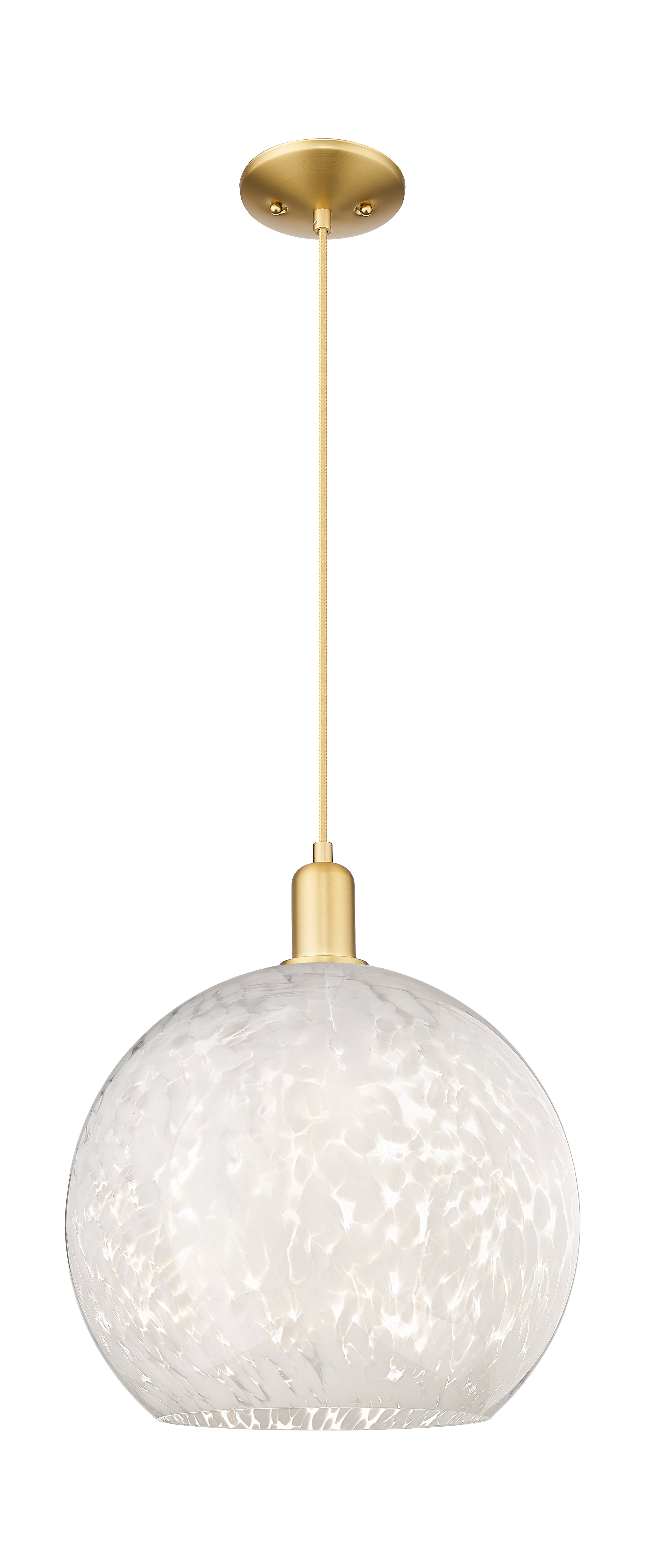Arcadia Mini Pendant Antique Brass 13.75 Inch