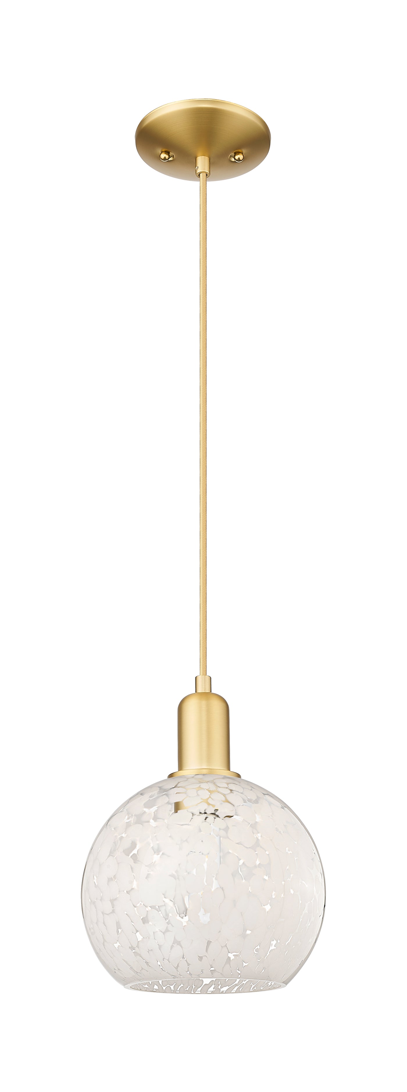 Arcadia Mini Pendant Antique Brass 8 Inch