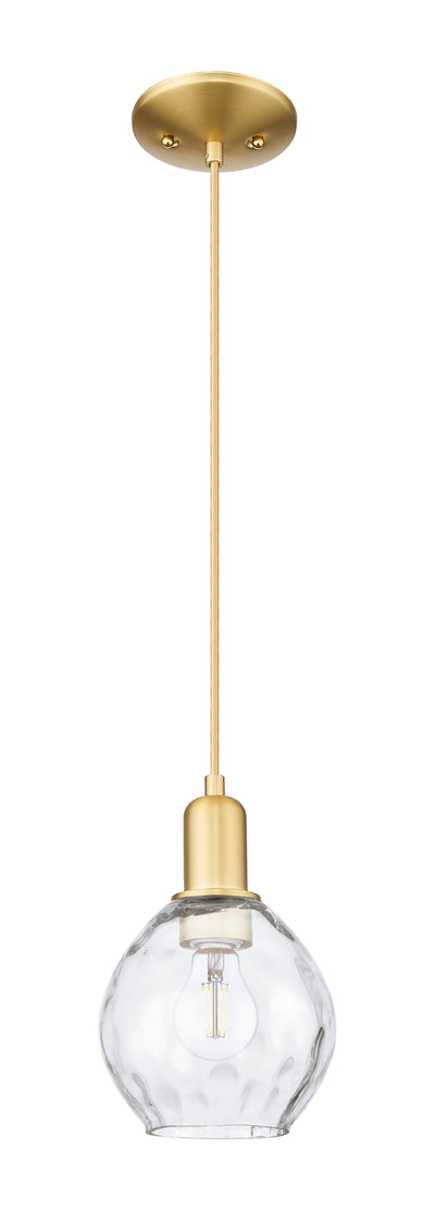 Arcadia Mini Pendant Antique Brass Glass