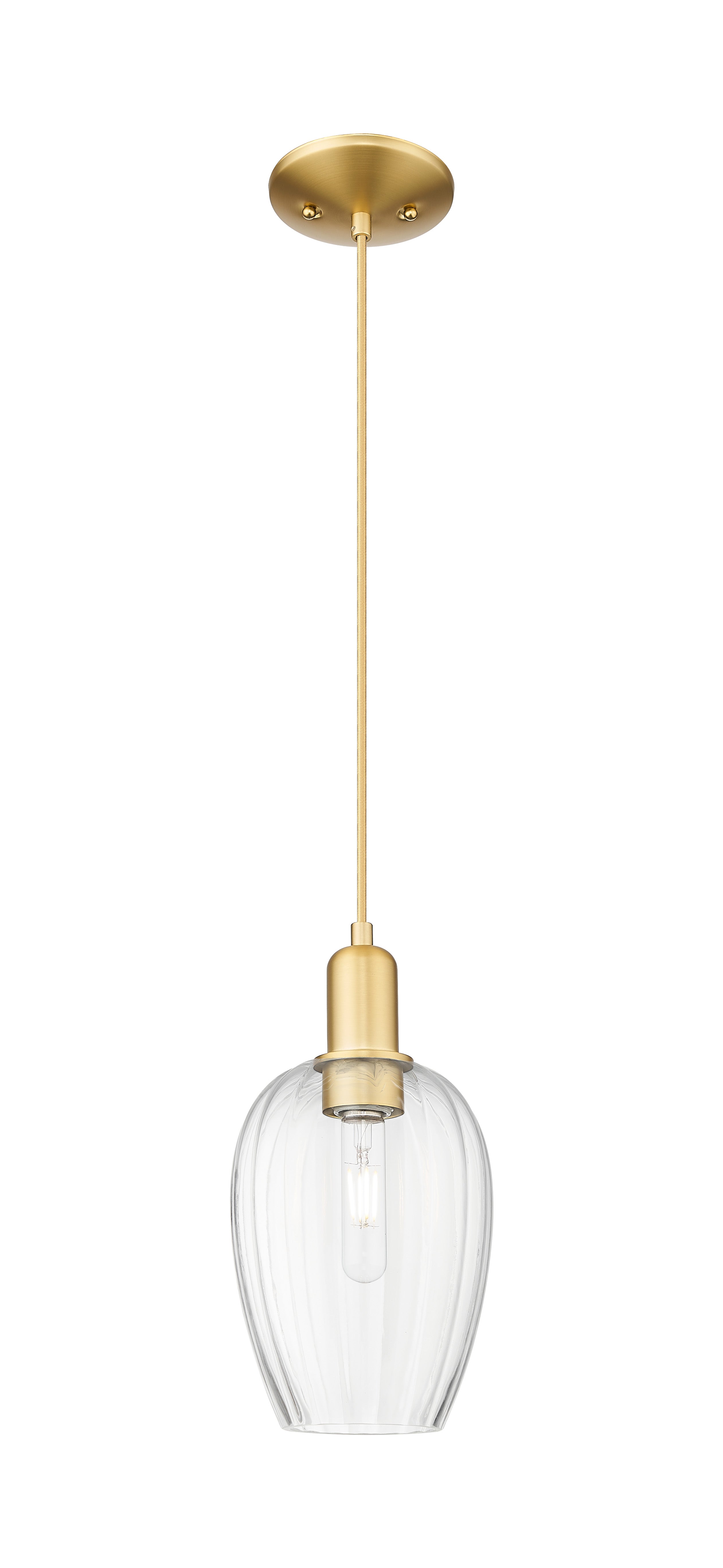 Arcadia Mini Pendant Antique Brass Dimmable