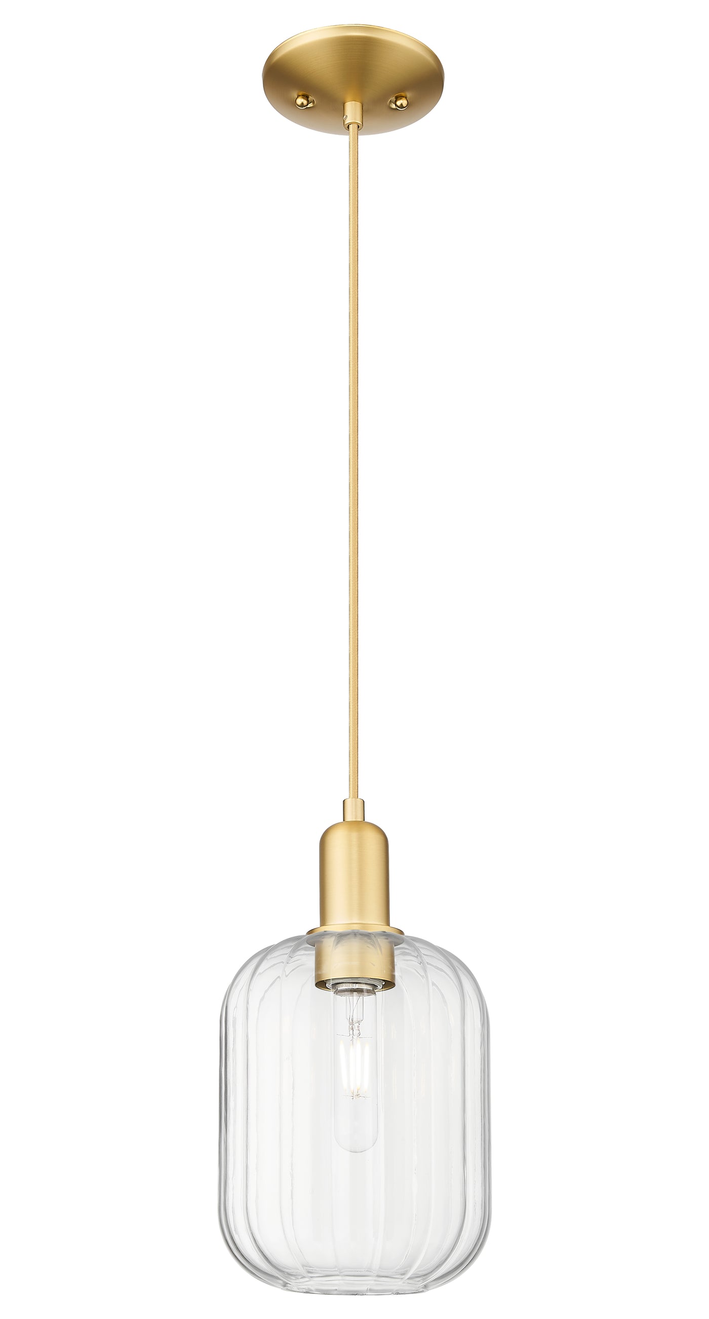 Arcadia Mini Pendant Antique Brass Glass