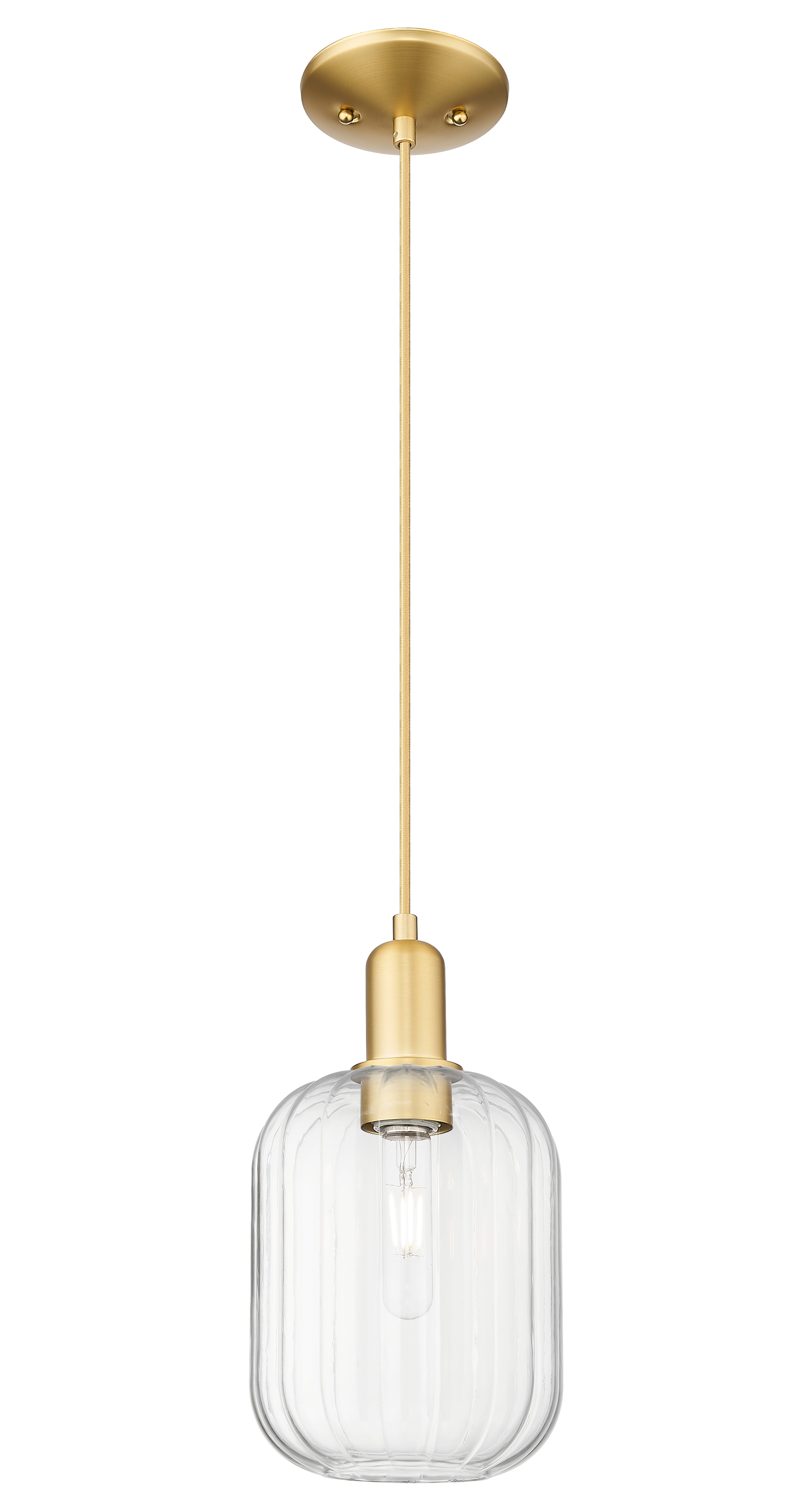 Arcadia Mini Pendant Antique Brass Glass