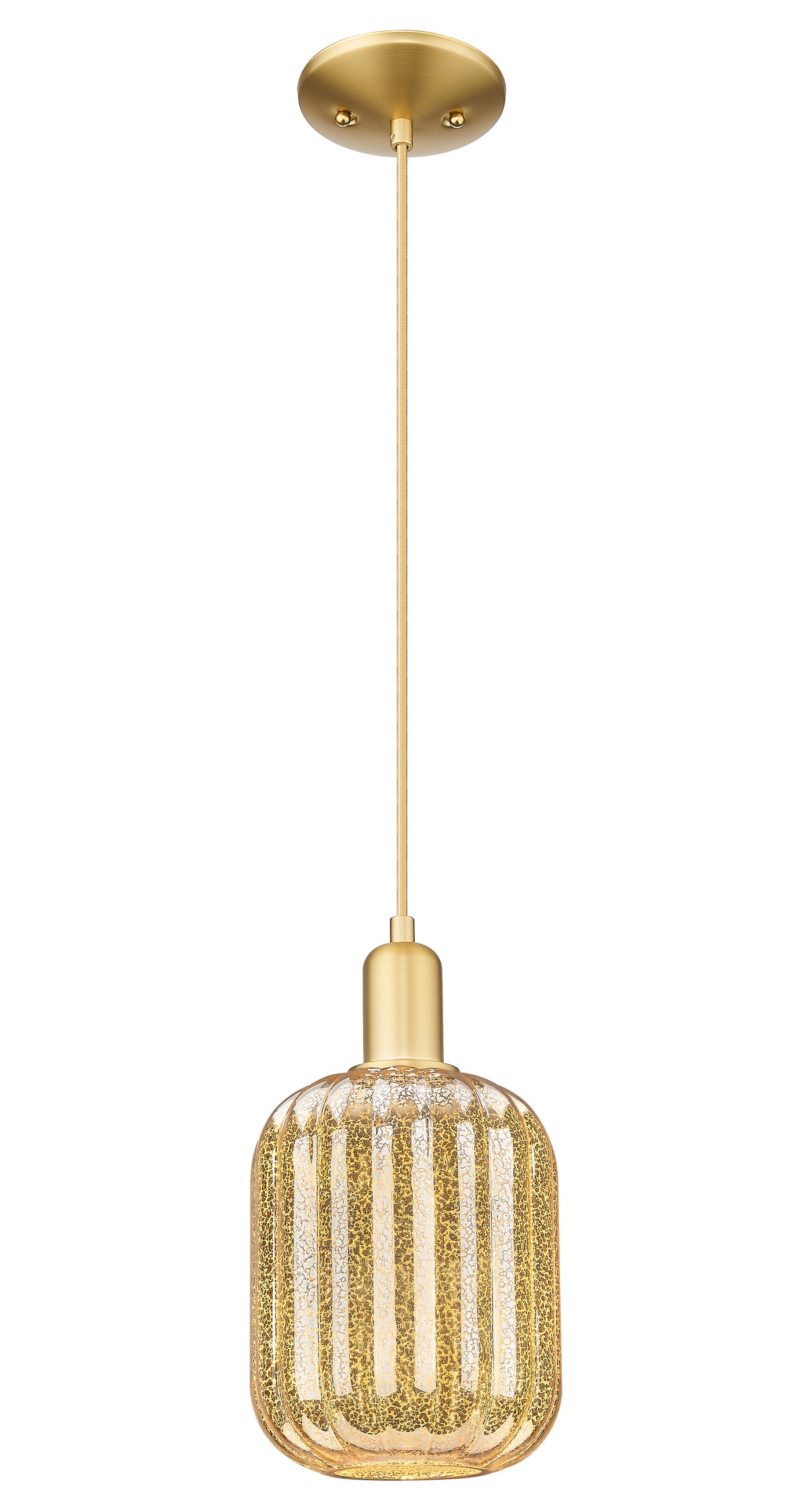 Arcadia Mini Pendant Antique Brass Glass