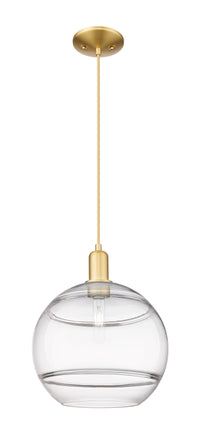 Arcadia Mini Pendant Antique Brass 12 Inch