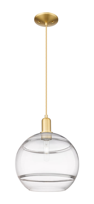 Arcadia Mini Pendant Antique Brass 12 Inch