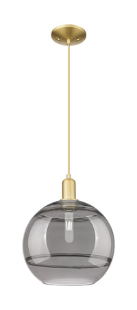 Arcadia Mini Pendant Antique Brass 12 Inch