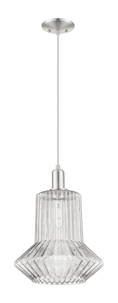 Arcadia Mini Pendant 12 Inch Antique Brass