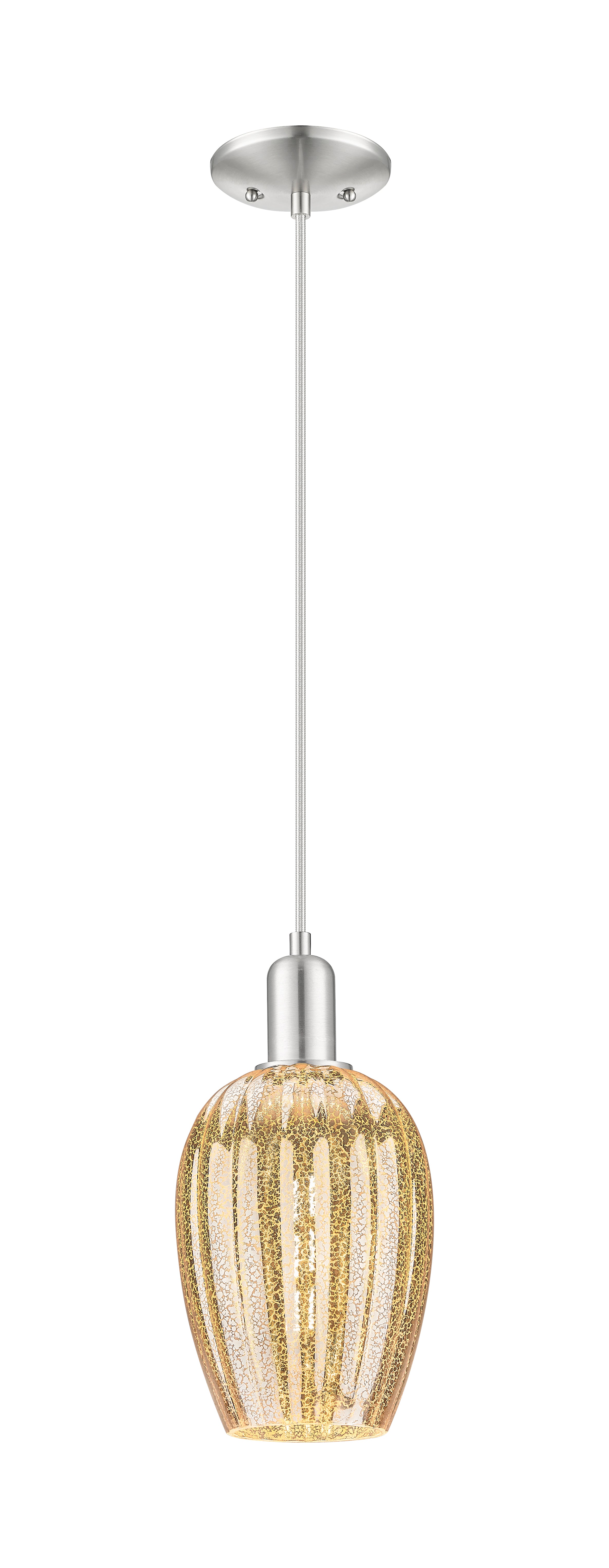 Arcadia Mini Pendant Antique Brass Dimmable