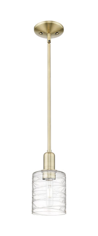 Arcadia Mini Pendant Antique Brass Steel Glass
