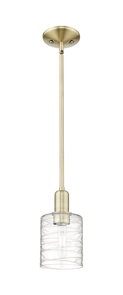 Arcadia Mini Pendant Antique Brass Steel Glass