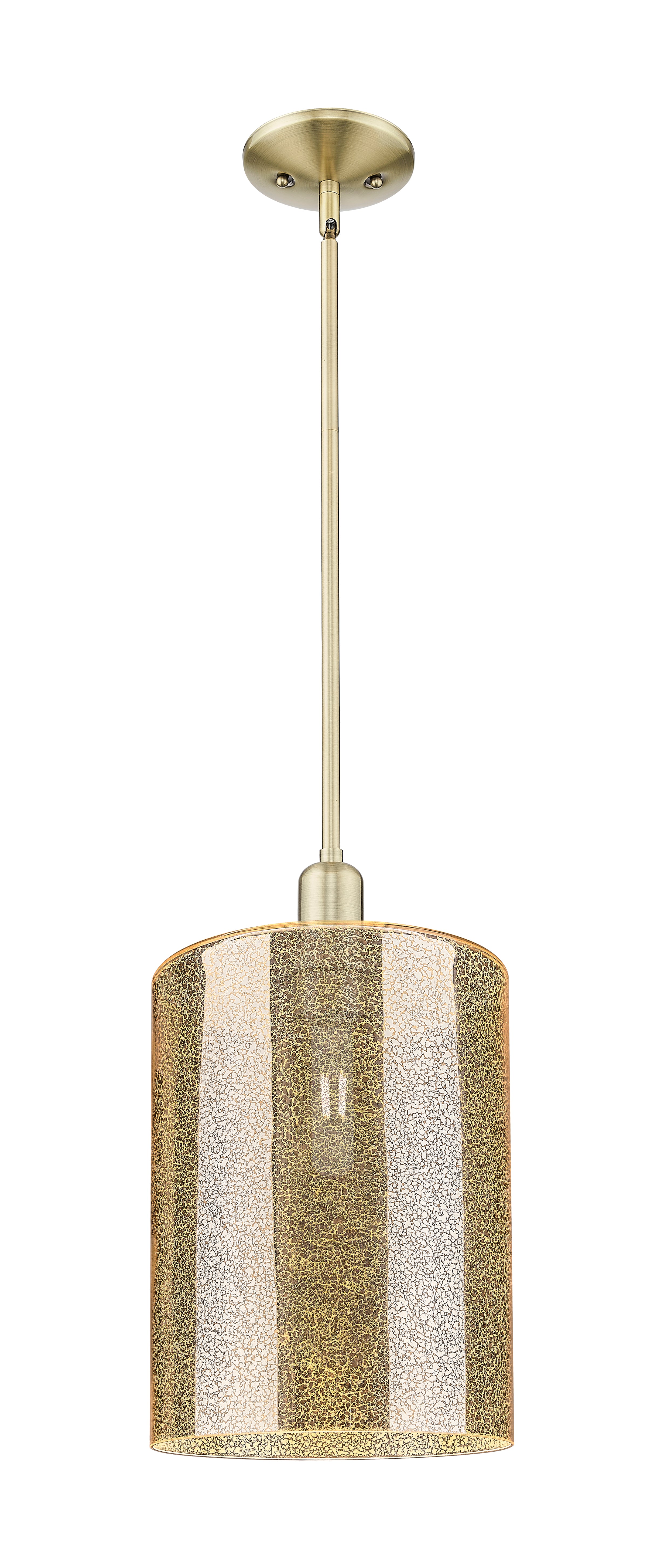 Arcadia Mini Pendant Antique Brass Dimmable