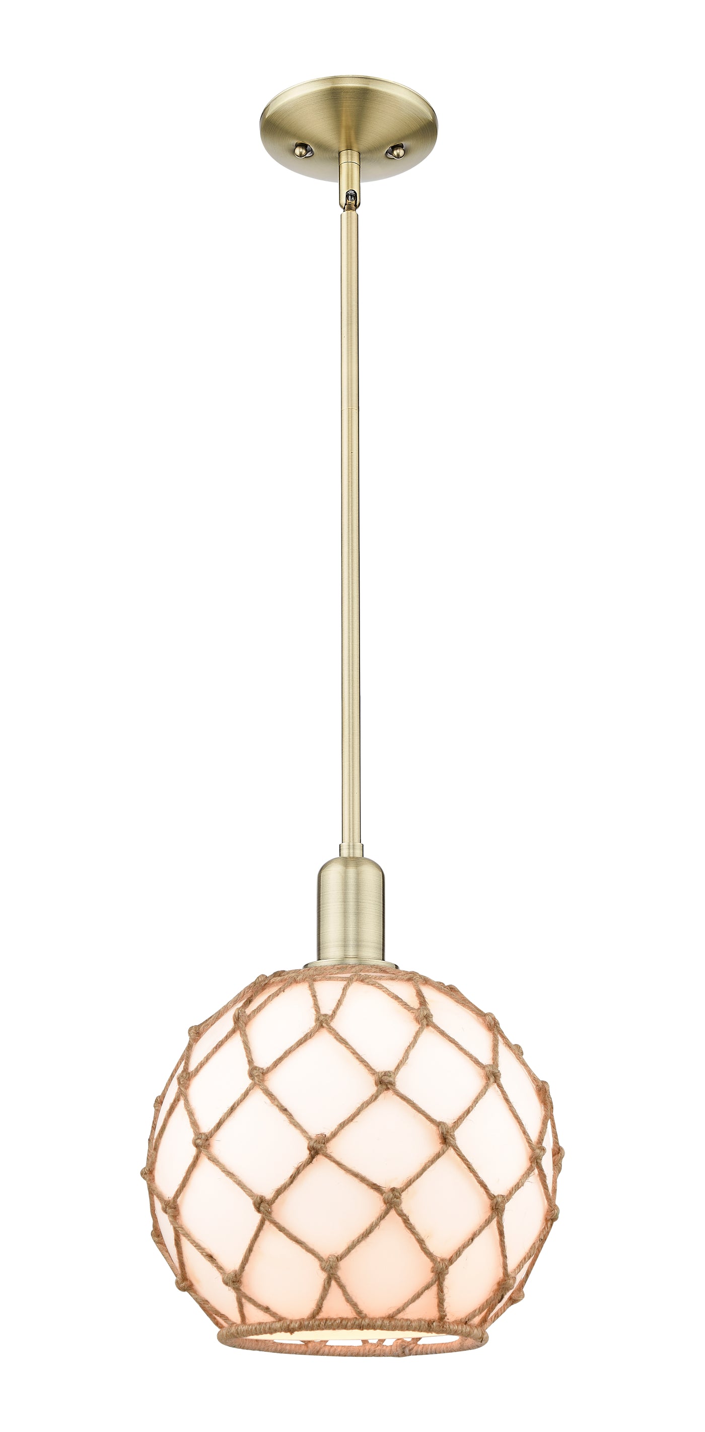 Arcadia Mini Pendant Antique Brass Finish